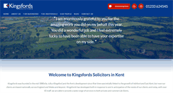 Desktop Screenshot of kingsfords-solicitors.com