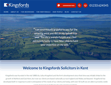 Tablet Screenshot of kingsfords-solicitors.com